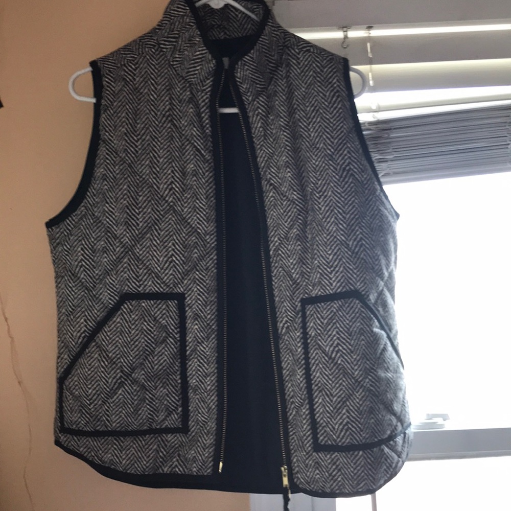 j crew herringbone vest